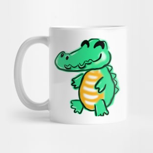 Cute Alligator Drawing Mug